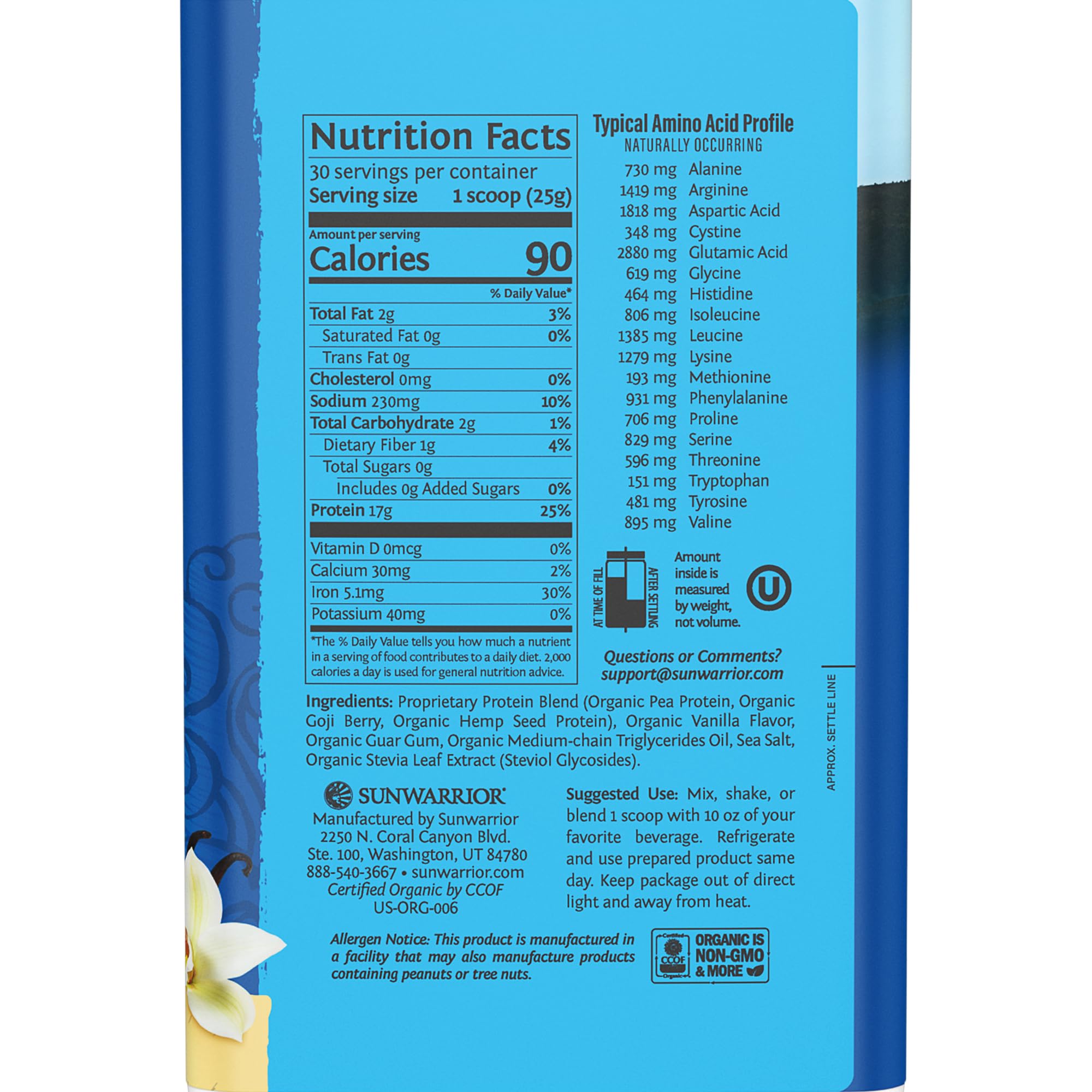 Sunwarrior Warrior Blend shake being poured for a smooth plant-based protein boost.
