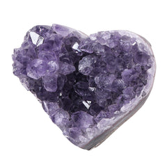 SUNYIK heart-shaped amethyst cluster for elegant home decor and calming ambience.