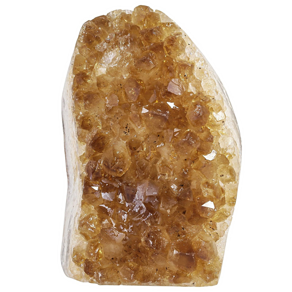 SUNYIK irregular citrine stone slab decor for shelf or desk adds natural elegance.