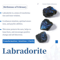 SUNYIK labradorite energy heart stone for feng shui balance and ambience.