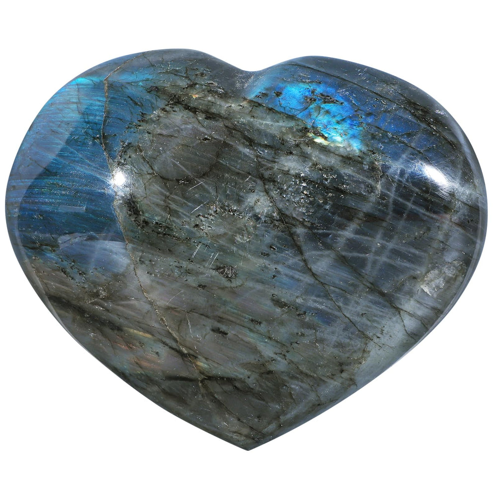 SUNYIK Labradorite heart palm stone for calming meditation and focus.