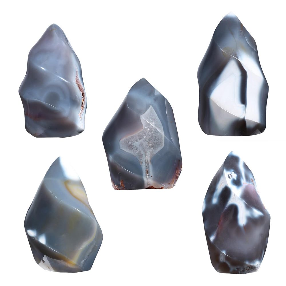 SUNYIK orca agate close-up reveals unique colors for meditation spaces