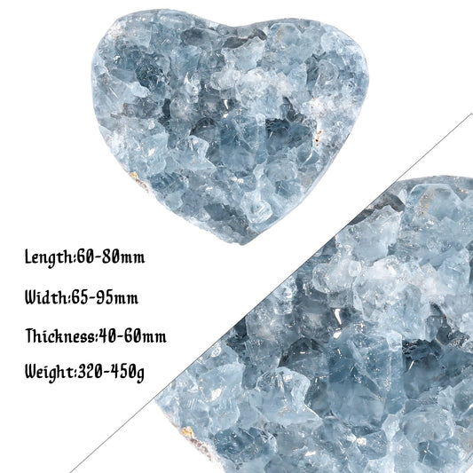 SUNYIK raw celestite crystal with natural rough surface for authentic ambient feel.