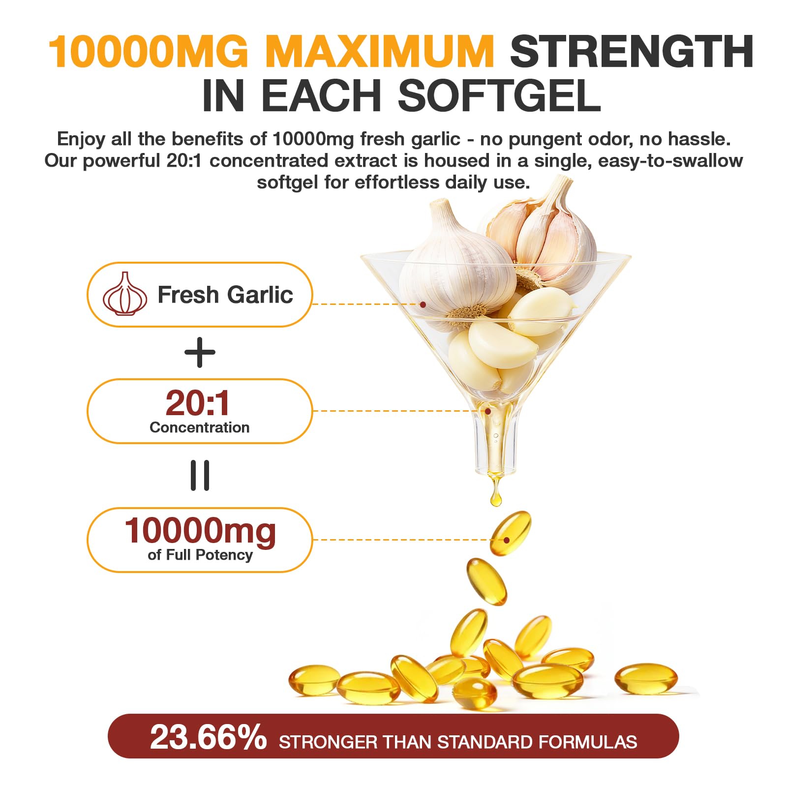 Label on SUOOCH bottle highlights 300-count potency.