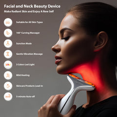SUPDESIR aurora red-light device close-up highlighting skin-tightening therapy.