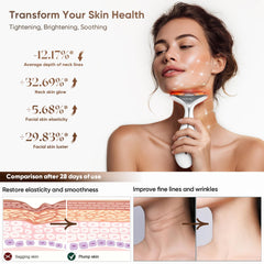 SUPDESIR LED light therapy panel emitting red, yellow, and orange tones.