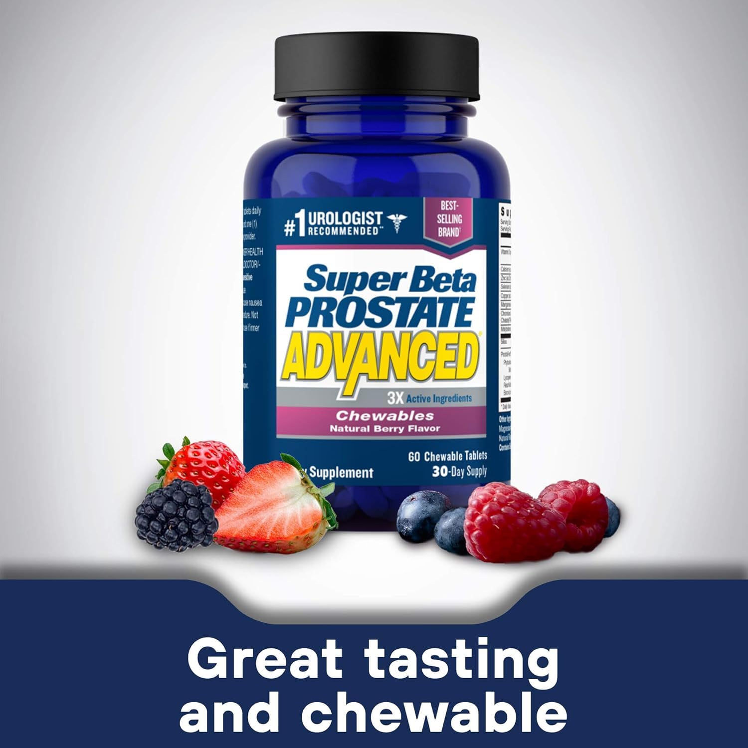 Three-ingredient formula highlighted for comprehensive prostate support.