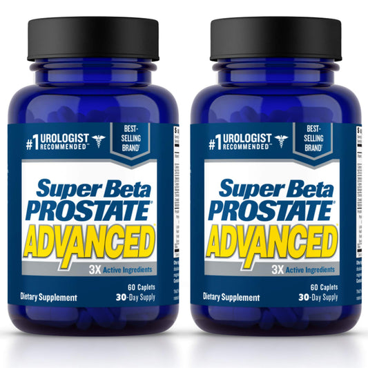 Super Beta Prostate Advanced bottle front promoting bladder comfort
