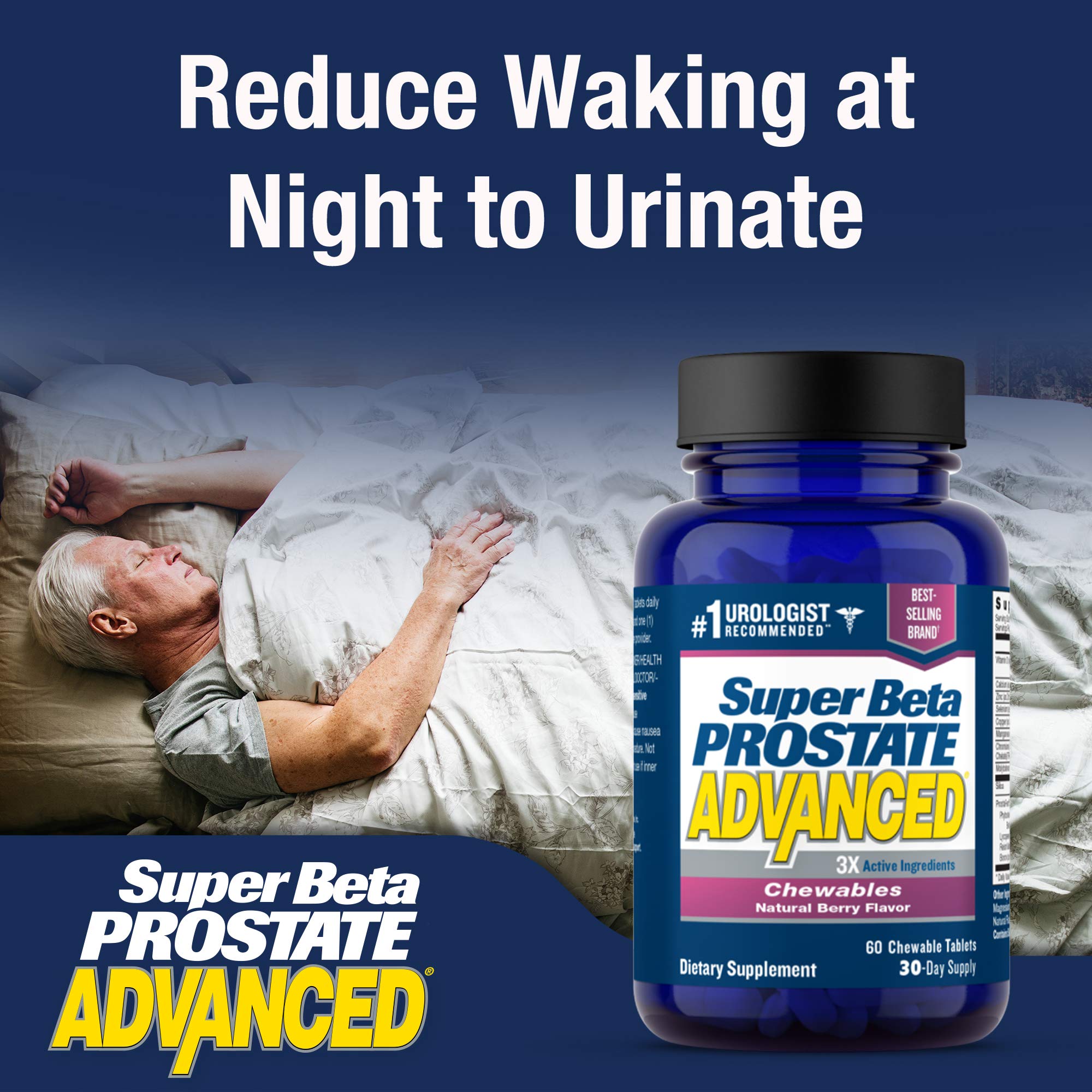 Super Beta Prostate Advanced lifestyle image suggests a simple daily habit.