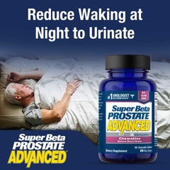 Super Beta Prostate Advanced lifestyle image suggests a simple daily habit.