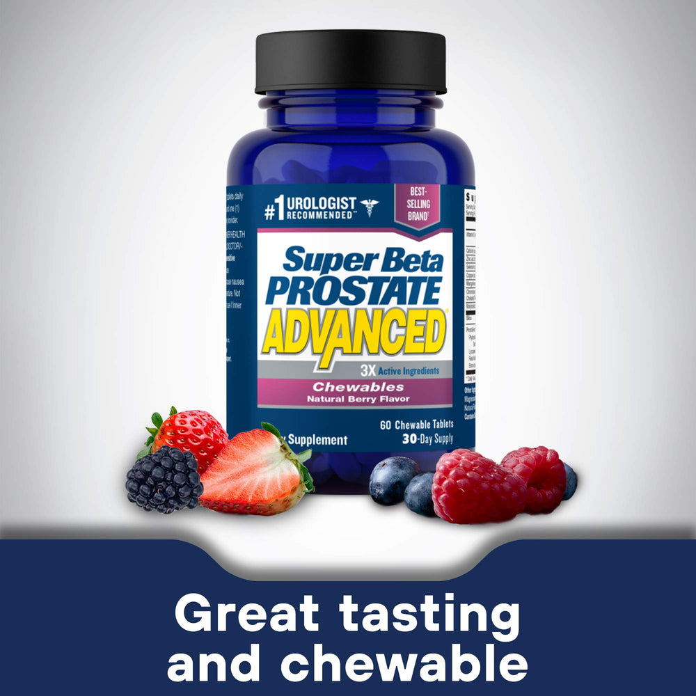 Close-up of berry-flavored chewables for easy daily use.