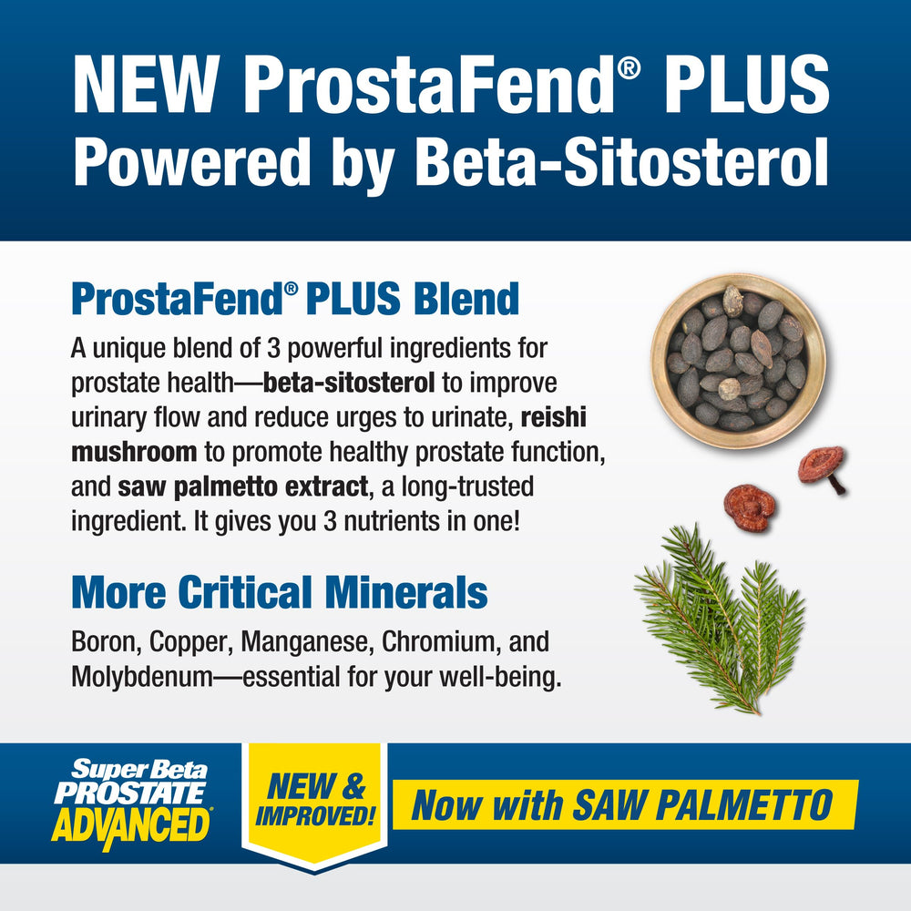 SUPER BETA PROSTATE Advanced dosing guide visible for easy use.