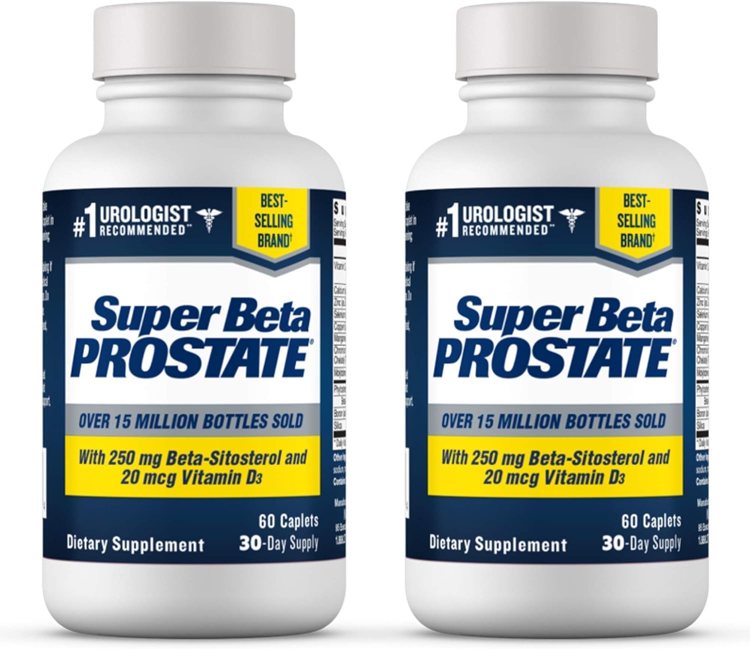 Super Beta Prostate bottle front promoting urinary comfort.