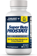 Super Beta Prostate bottle front shows daily prostate support label