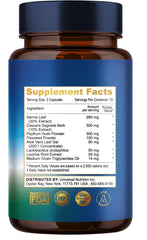 Super Colon Cleanse packaging beside a glass of water encourages daily use.