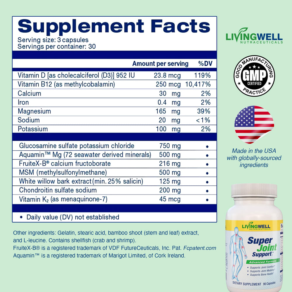 SUPER JOINT SUPPORT daily activities image suggests practical usage