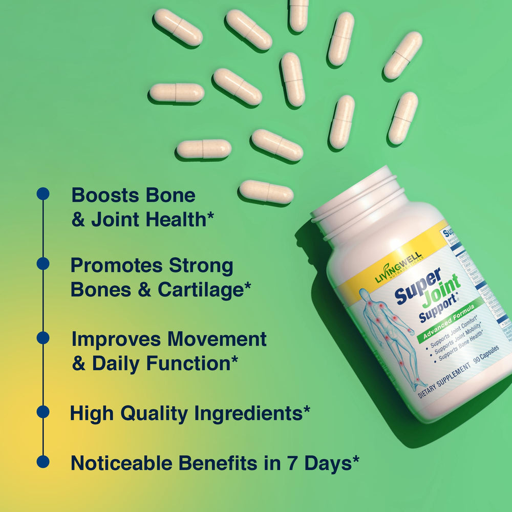 SUPER JOINT SUPPORT sea minerals illustration highlighting Aquamin magnesium