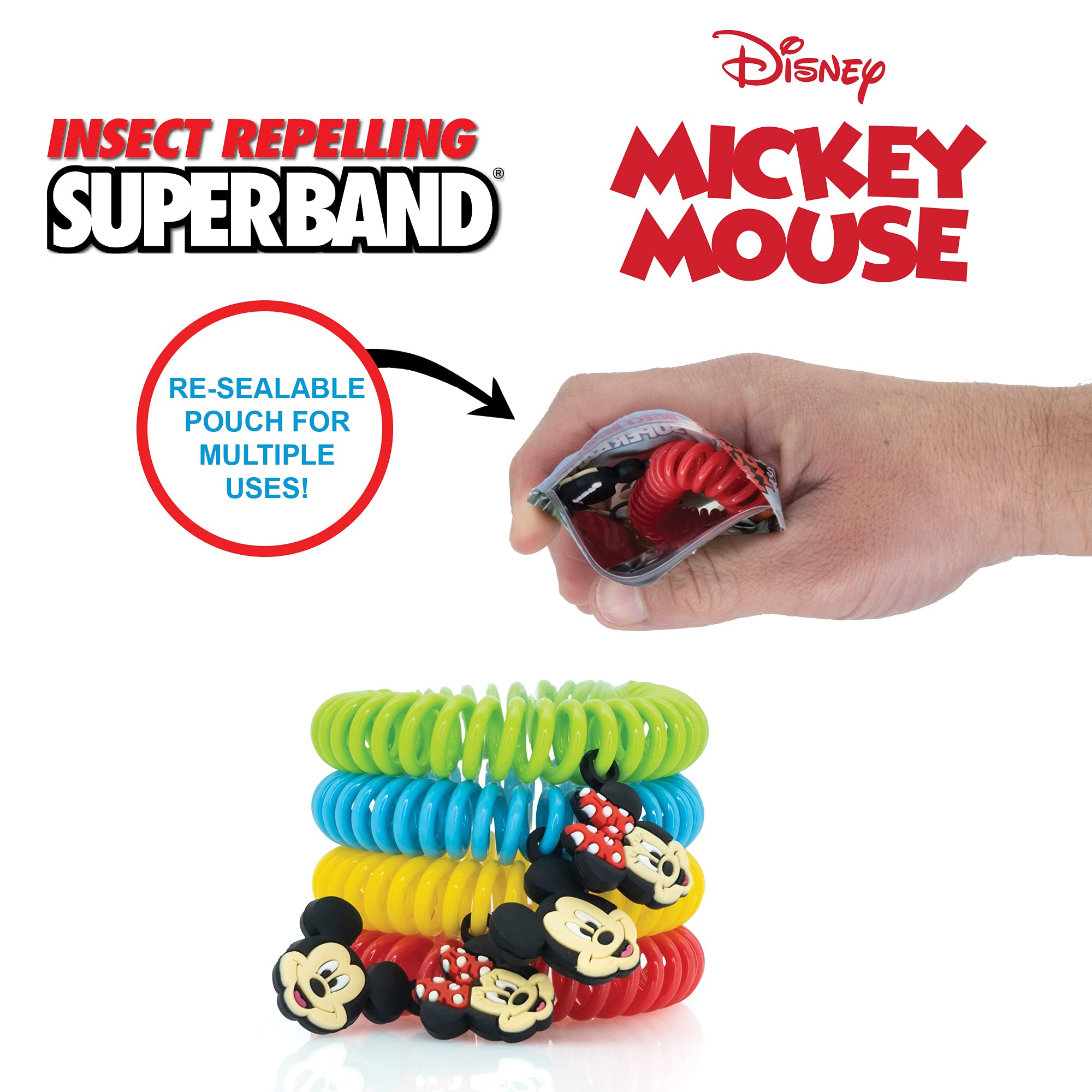 SUPERBAND Disney bracelet with Minnie charms ideal for family outings