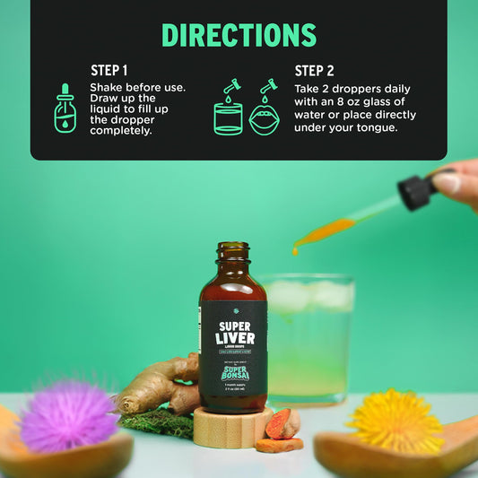 SuperBonsai Super Liver liquid dropper for easy daily dosing