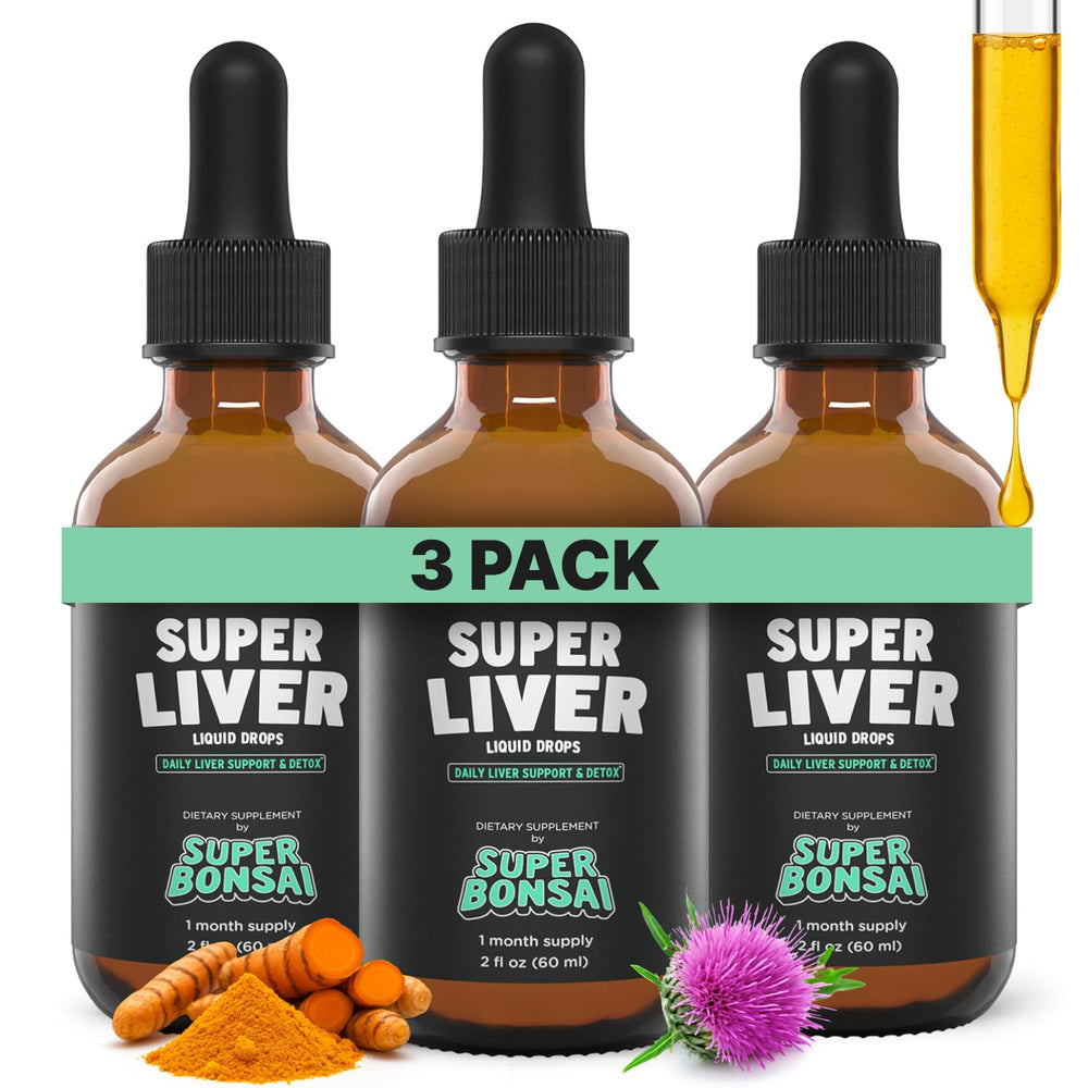 SuperBonsai Super Liver Support bottle with milk thistle for daily liver health.