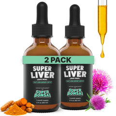 SuperBonsai Super Liver Support bottle with milk thistle for daily liver wellness