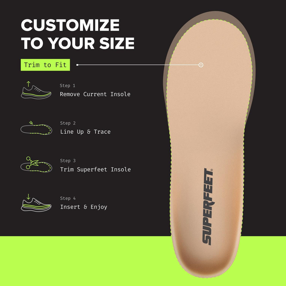 Superfeet Everyday hypoallergenic-foam close-up emphasizes skin-friendly comfort.