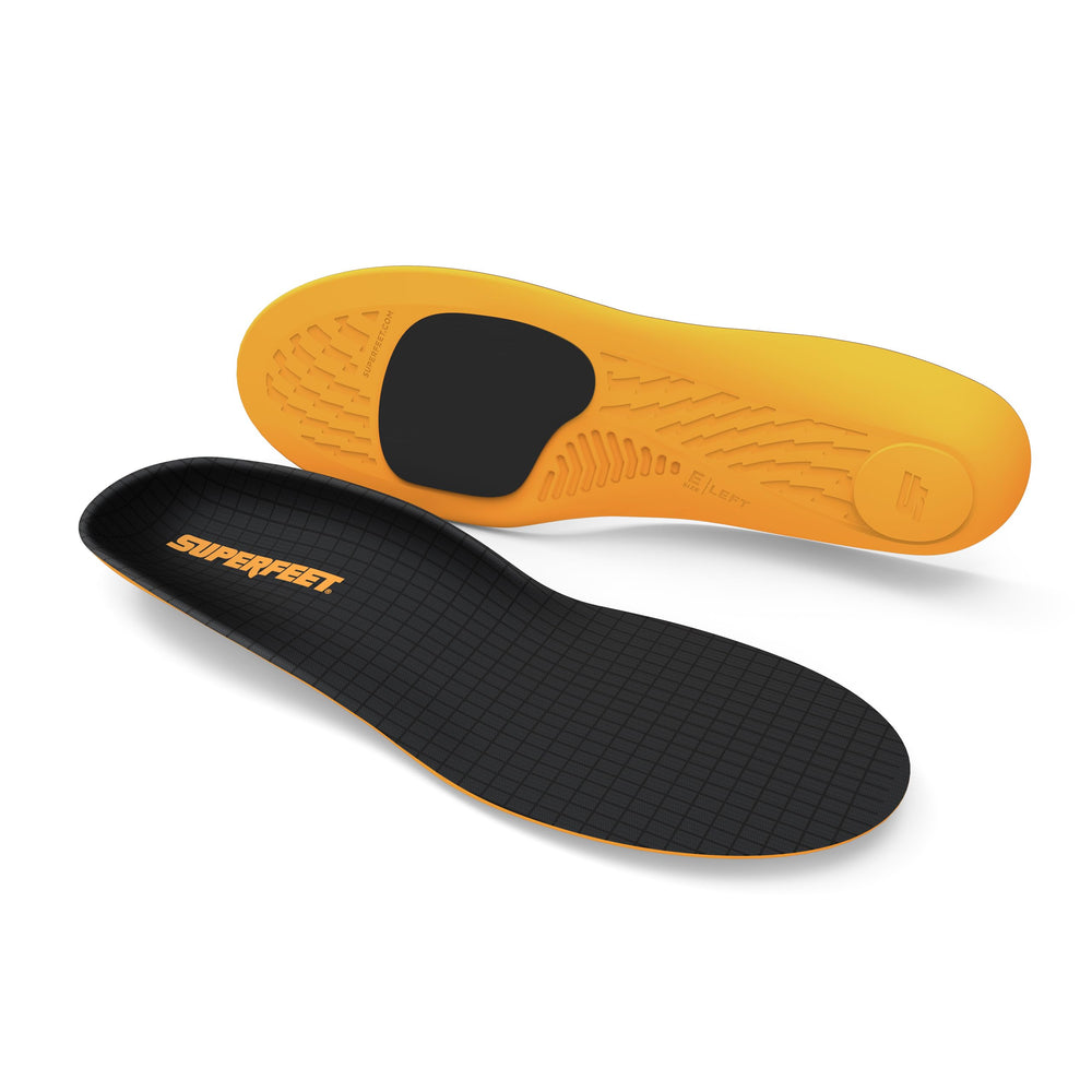 Superfeet Work ESD insoles packaging highlights electrostatic protection feature
