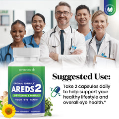 Bottle pour action captures simple intake with Superfood MD AREDS2