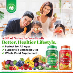 Superfood MD fruit-and-veg blend image emphasizes 35+ ingredients for broad plant-based support.