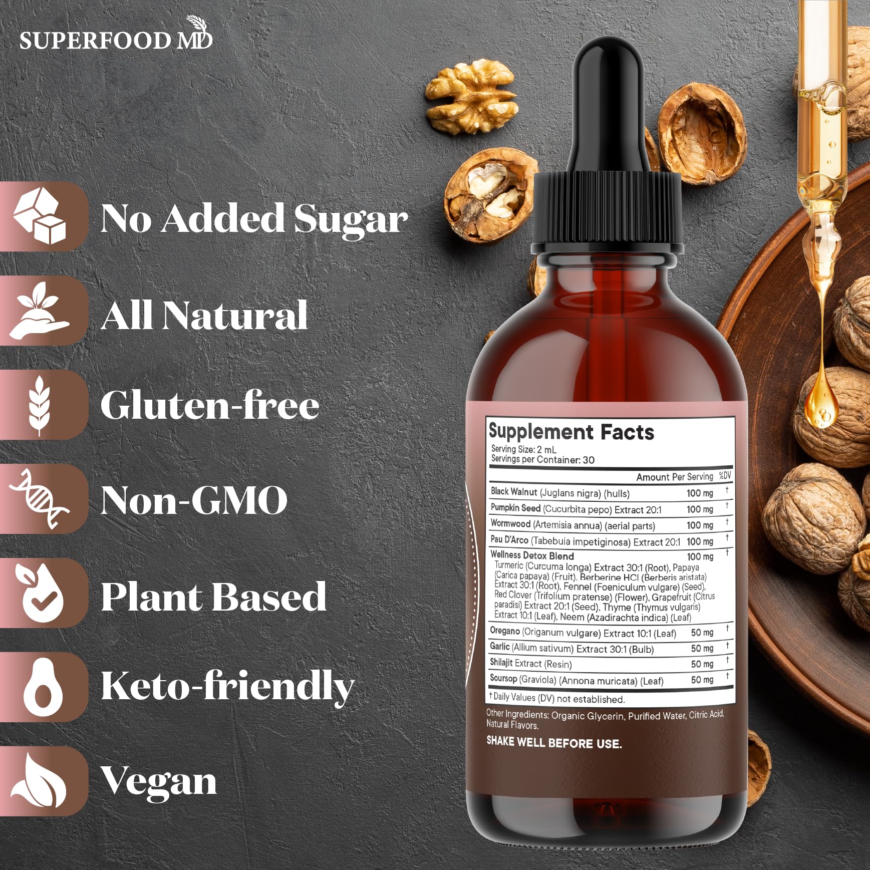 Superfood MD Turmeric Berberine complex bottle displaying vibrant color and warmth.