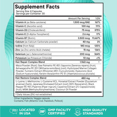 A user takes a capsule from Superfood MD Women's Balance for daily wellness.