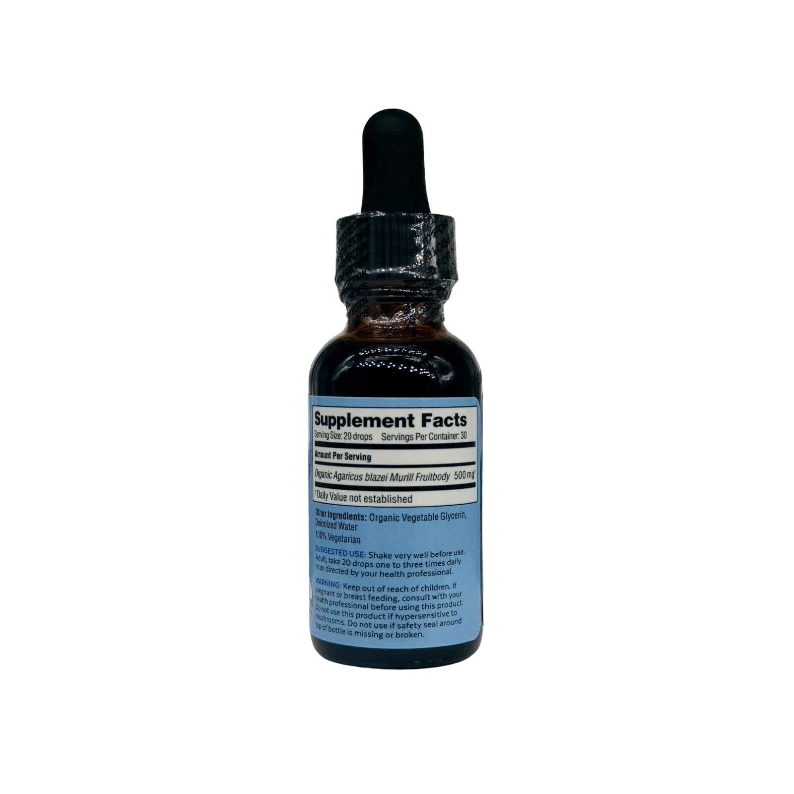 Patented Agaricus subrufescens strain distinction in the tincture.