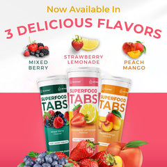 Superfood Tabs detox cleanse gluten-free dairy-free vegan label