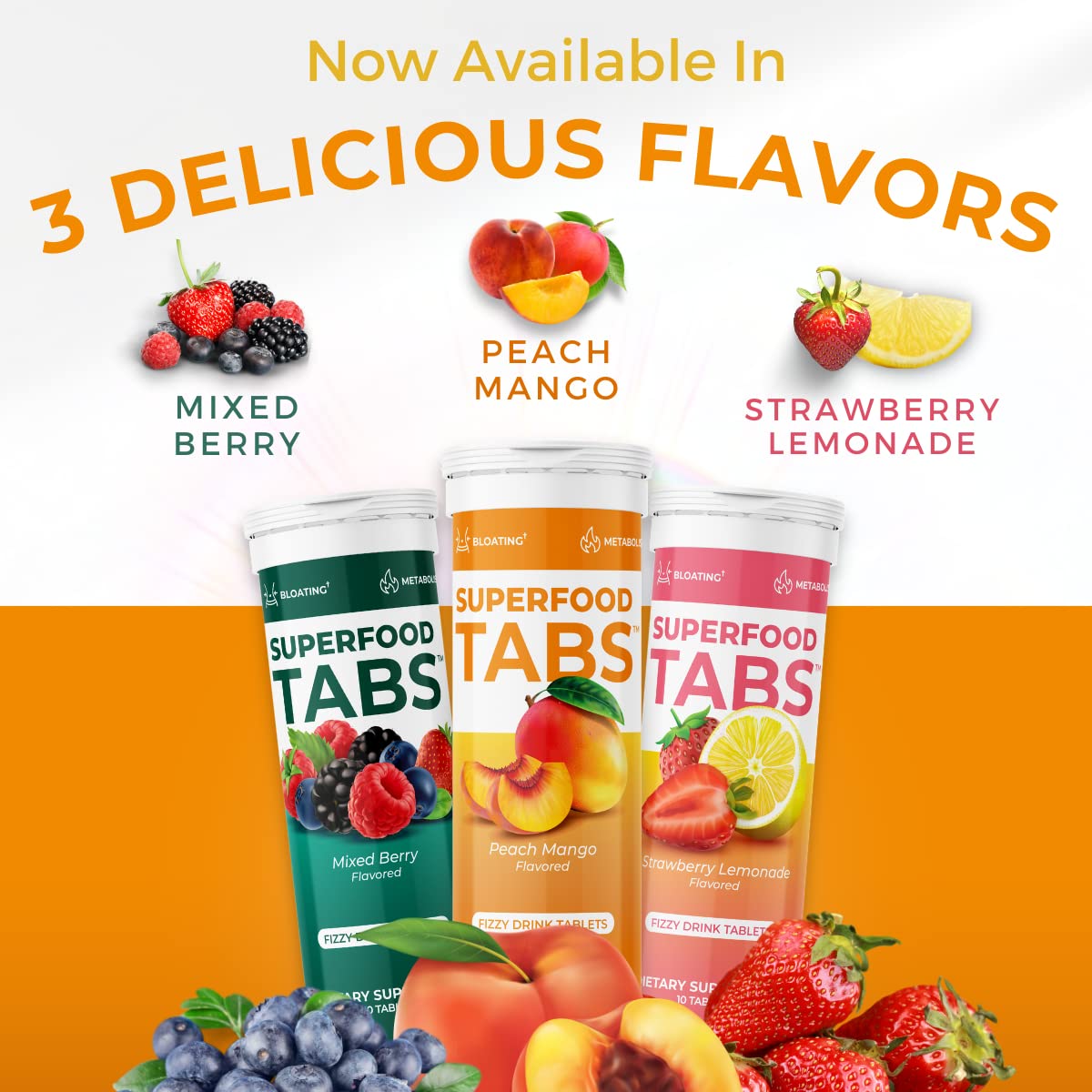 Superfood Tabs dissolving in water demonstrates an easy daily ritual and flavor.