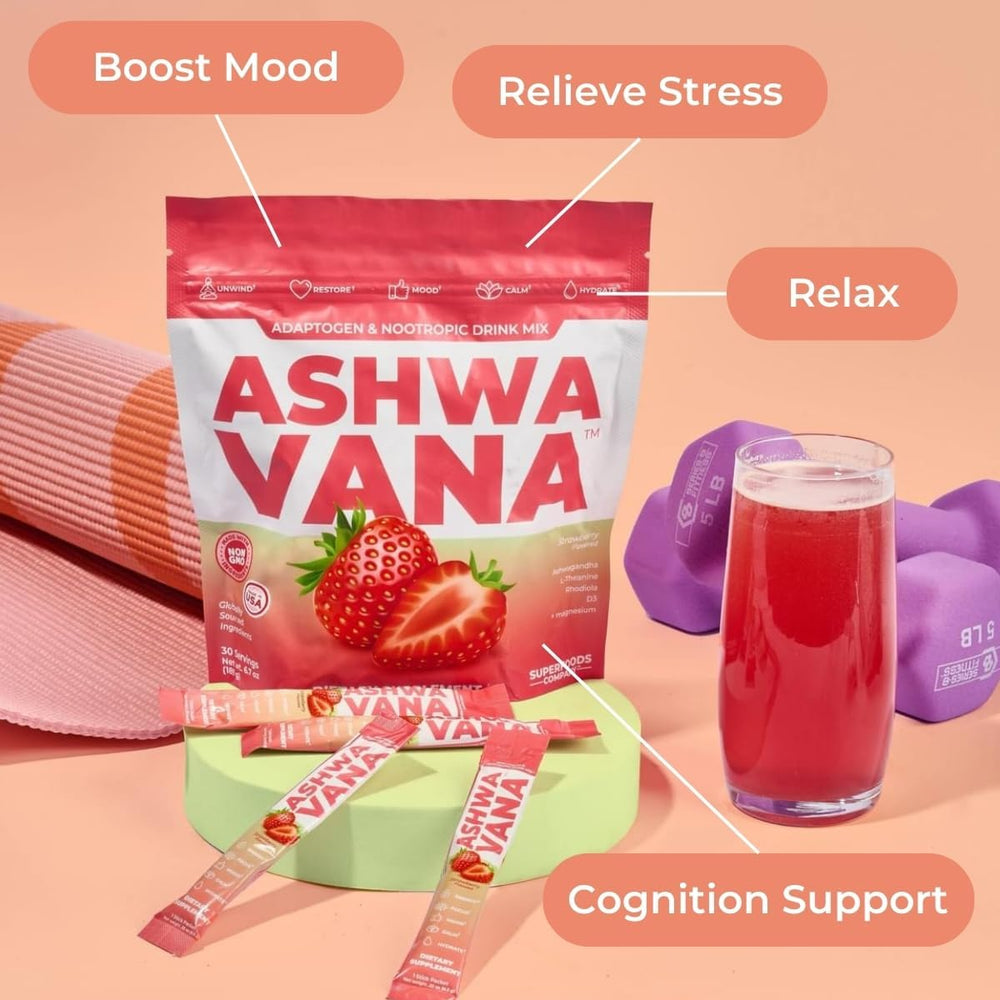 Dissolving Ashwavana Zen Relax mix in water