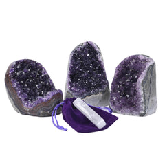 Superior amethyst natural growth crystals showing unique formation