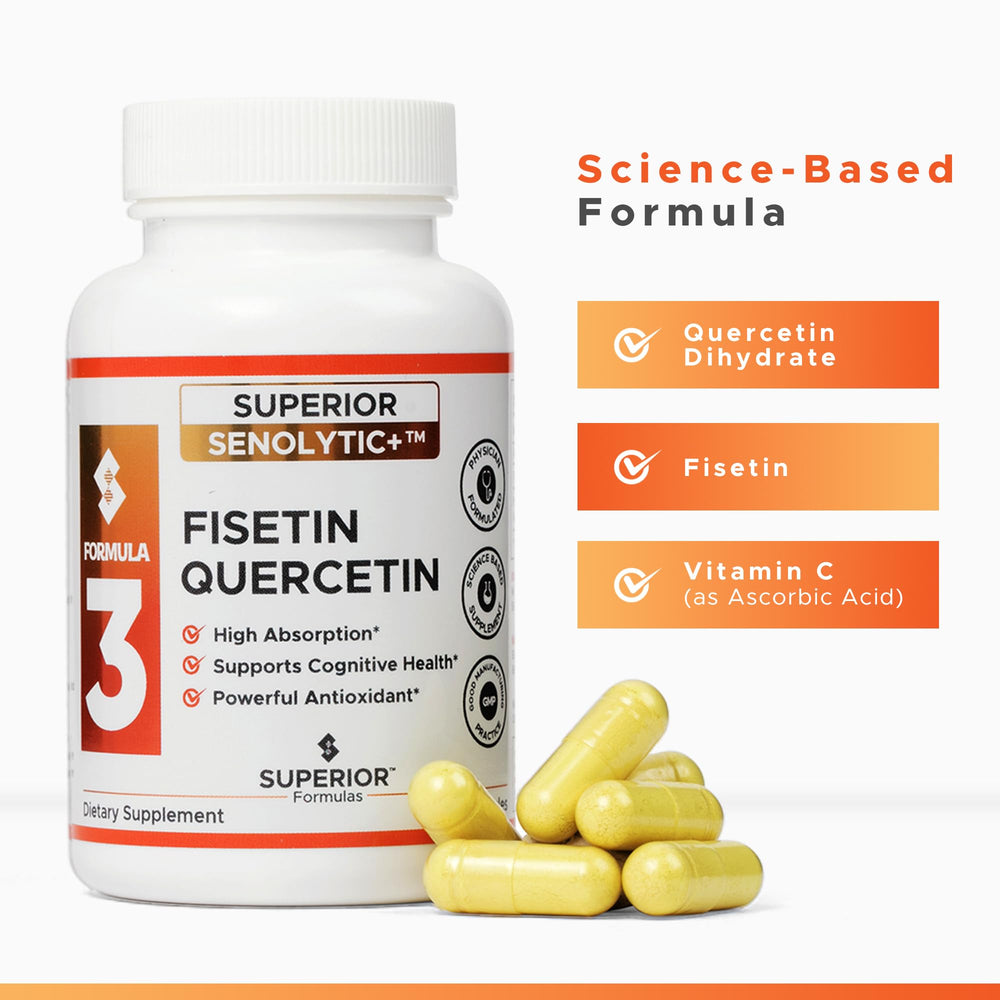 Superior Formulas SENOLYTIC+ physician-formulated panel suggests trusted quality.