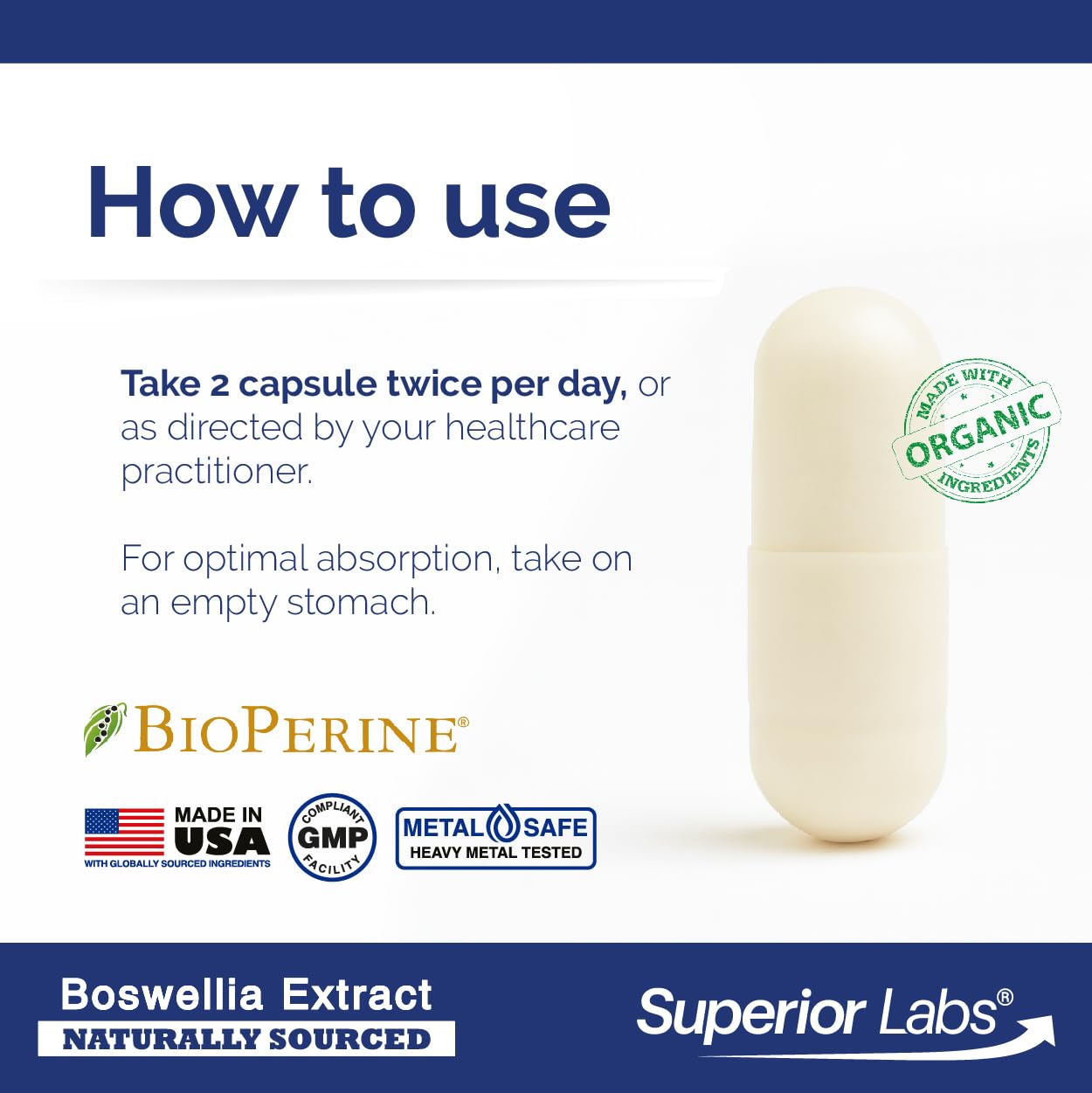 Superior Labs product with BioPerine for enhanced absorption