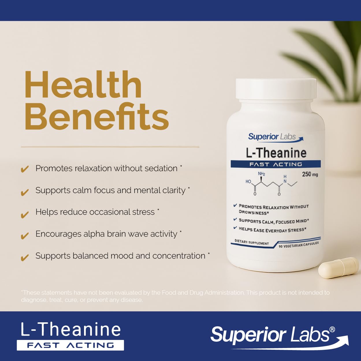 Superior Labs label packaging emphasizing purity and ingredient clarity
