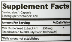 Superior Labs Milk Thistle powder extract visual emphasizes high silymarin content.