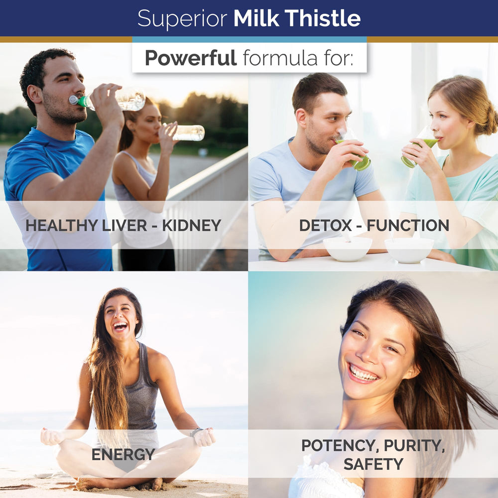 Superior Labs Milk Thistle sealed packaging preserves purity and freshness.