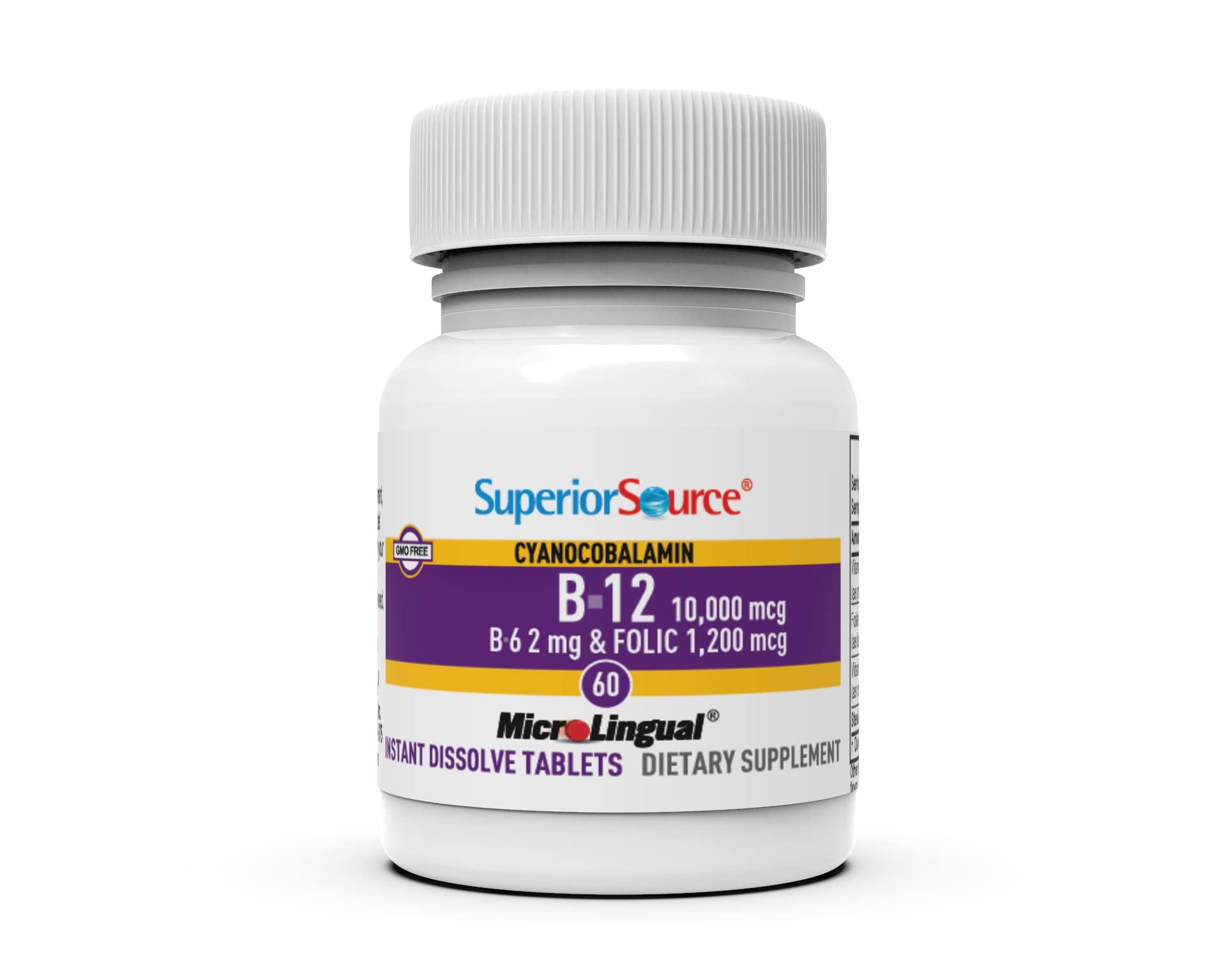 Superior Source bottle front label emphasizes easy daily supplementation