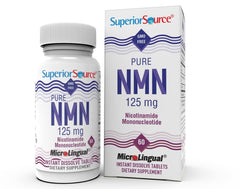 Superior Source NMN microlingual tablet dissolves quickly for easy daily use.