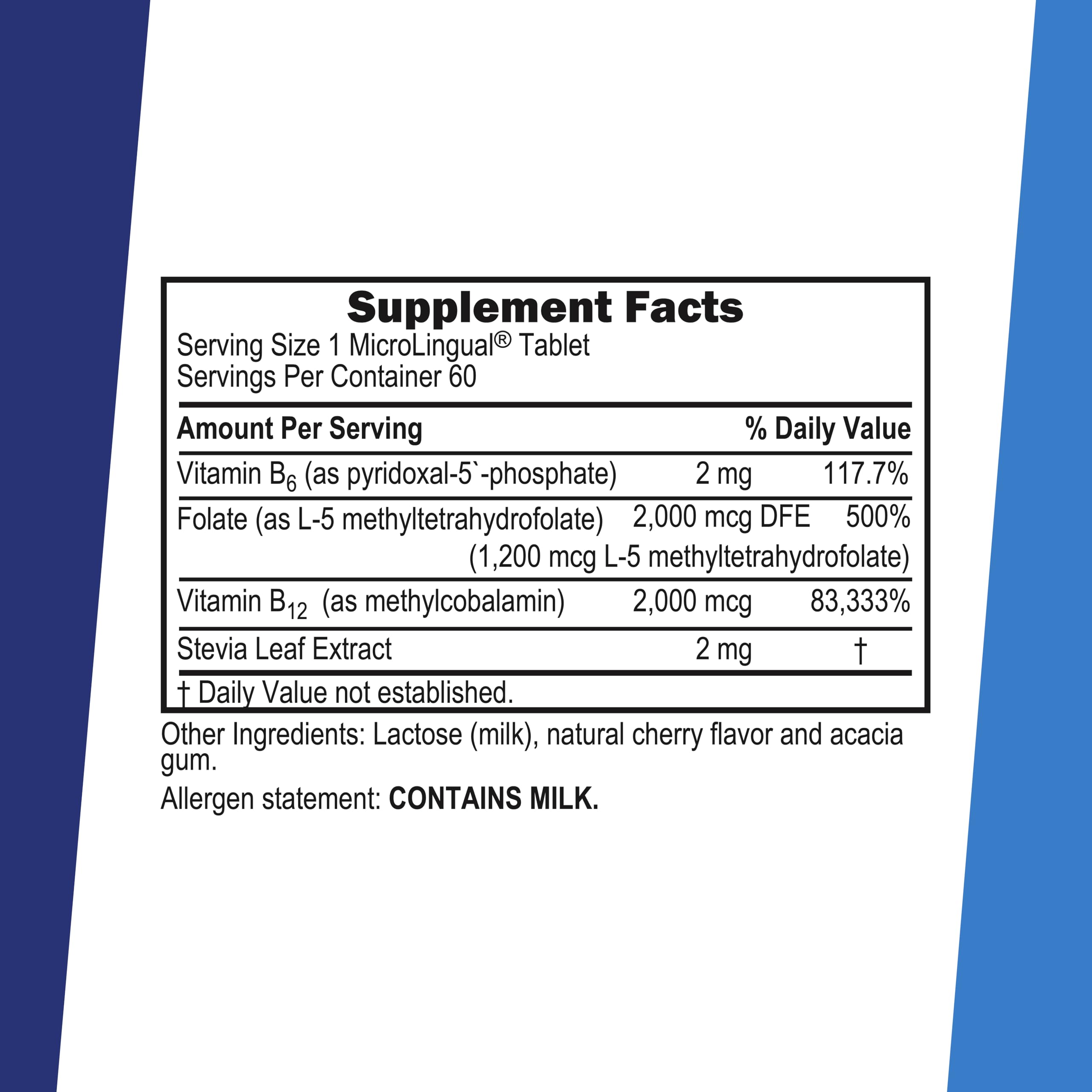 Superior Source No Shot B6 methylfolate bottle highlights mood support and healthy cell production.