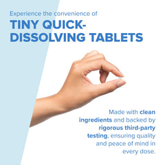 Sublingual tablets dissolving under the tongue by Superior Source for convenient daily dosing.