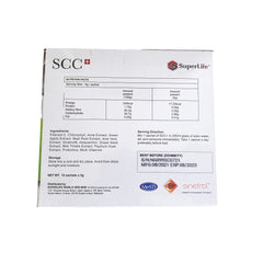 Superlifeworld SCC15 bottle pour demonstrates easy dosing for dietary colon health support.
