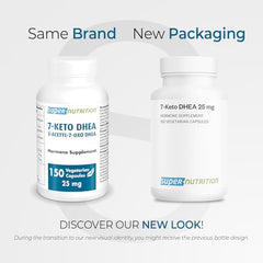 Close-up of Supersmart 7-Keto DHEA capsules highlighting compact vegetarian capsules
