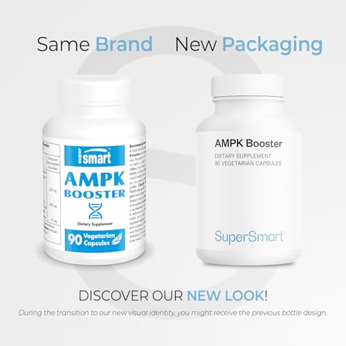 Close-up of Supersmart AMPK Booster capsules for daily wellness use.