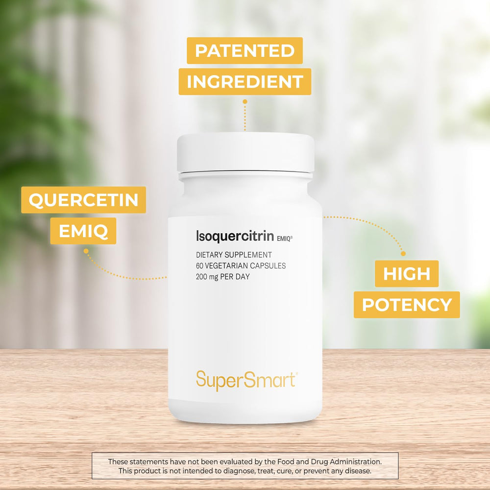 Supersmart bottle label shows gluten-free and non-GMO status