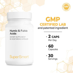Supersmart brand packaging box emphasizes non-GMO, gluten-free formula.